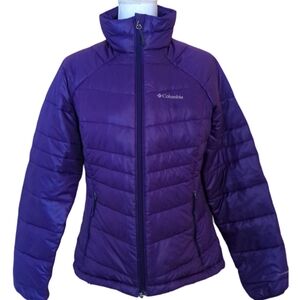 Columbia 650TD OmniHeat Turbo Down Purple Puffer Jacket Parka Size M